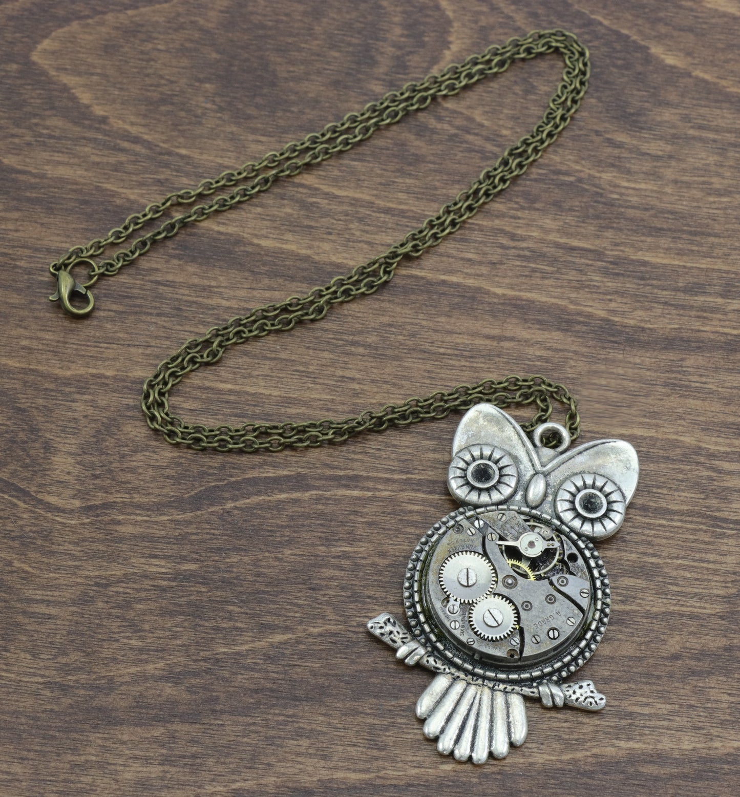 Steampunk Owl Necklace