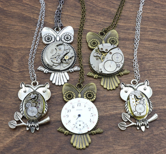 Steampunk Owl Necklace