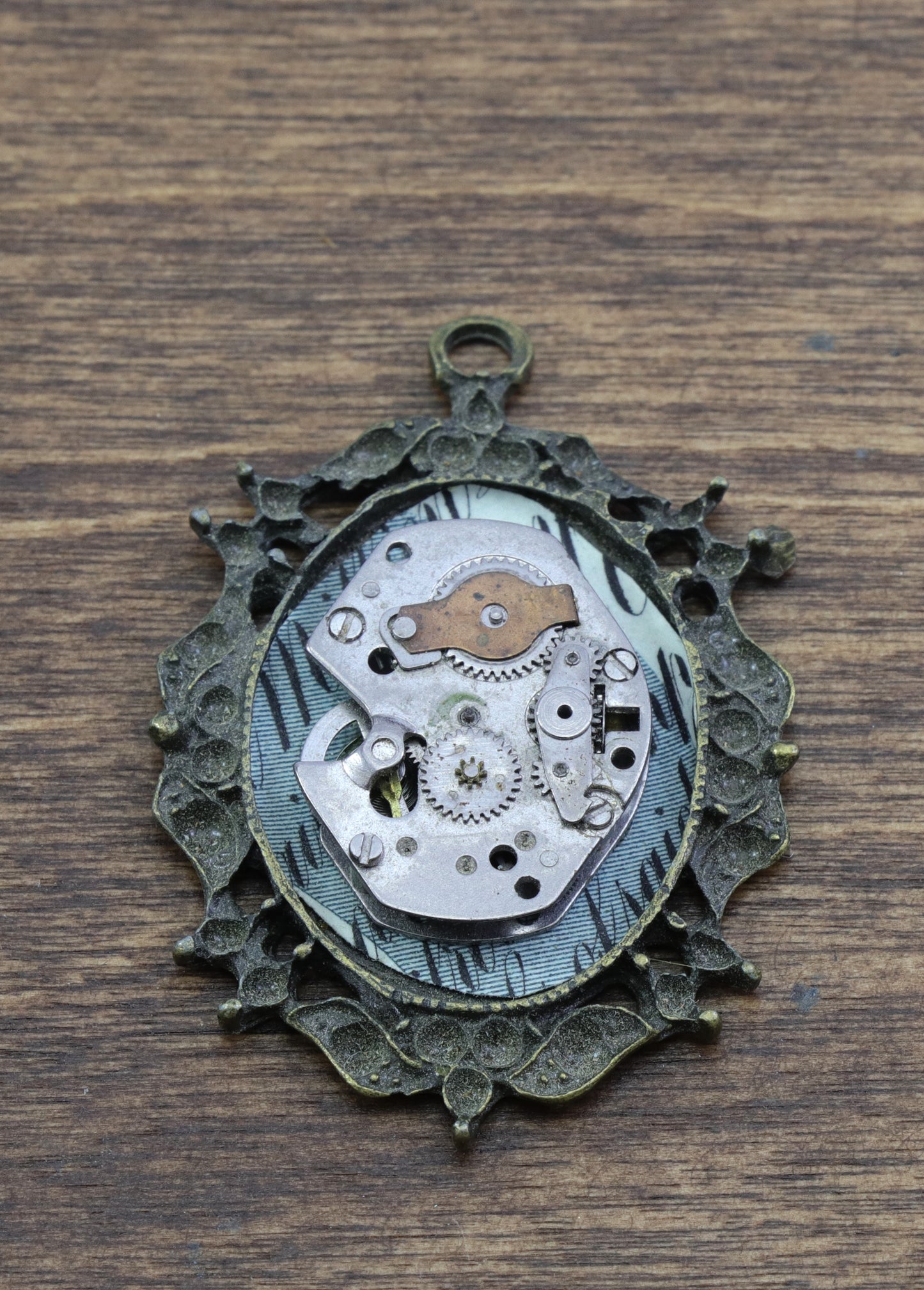 Vintage Watch Parts Necklace