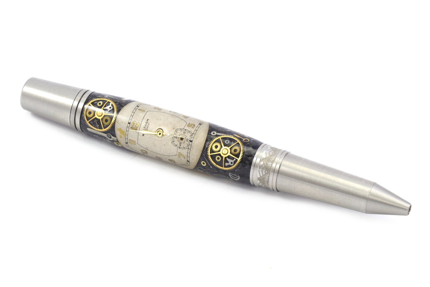 Vintage Waltham Watch Parts Pen - Stainless Steel