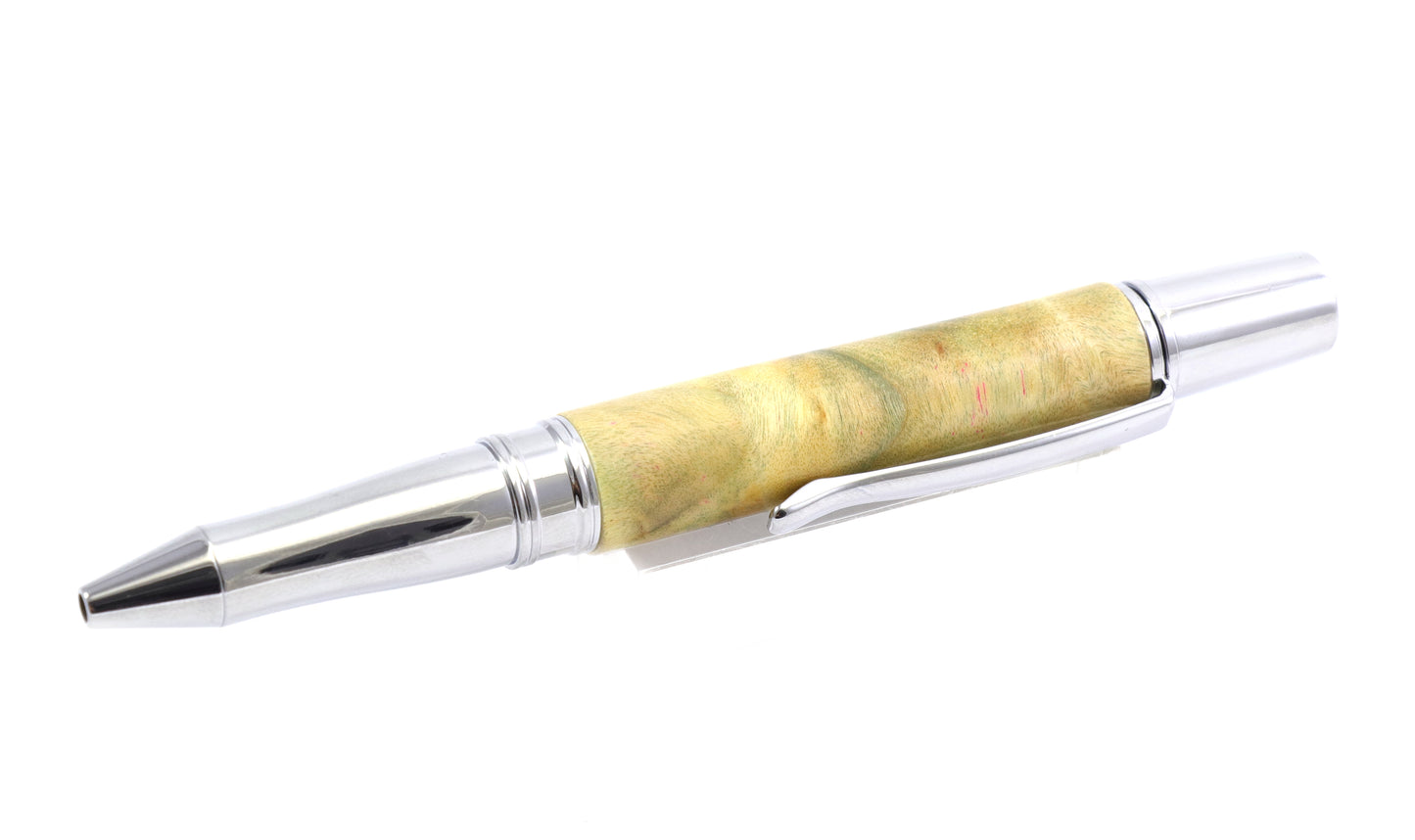 Dyed Wood Tiki Skull Pen