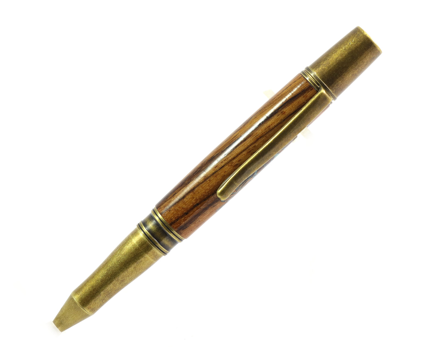 Wood Tiki Skull Pen