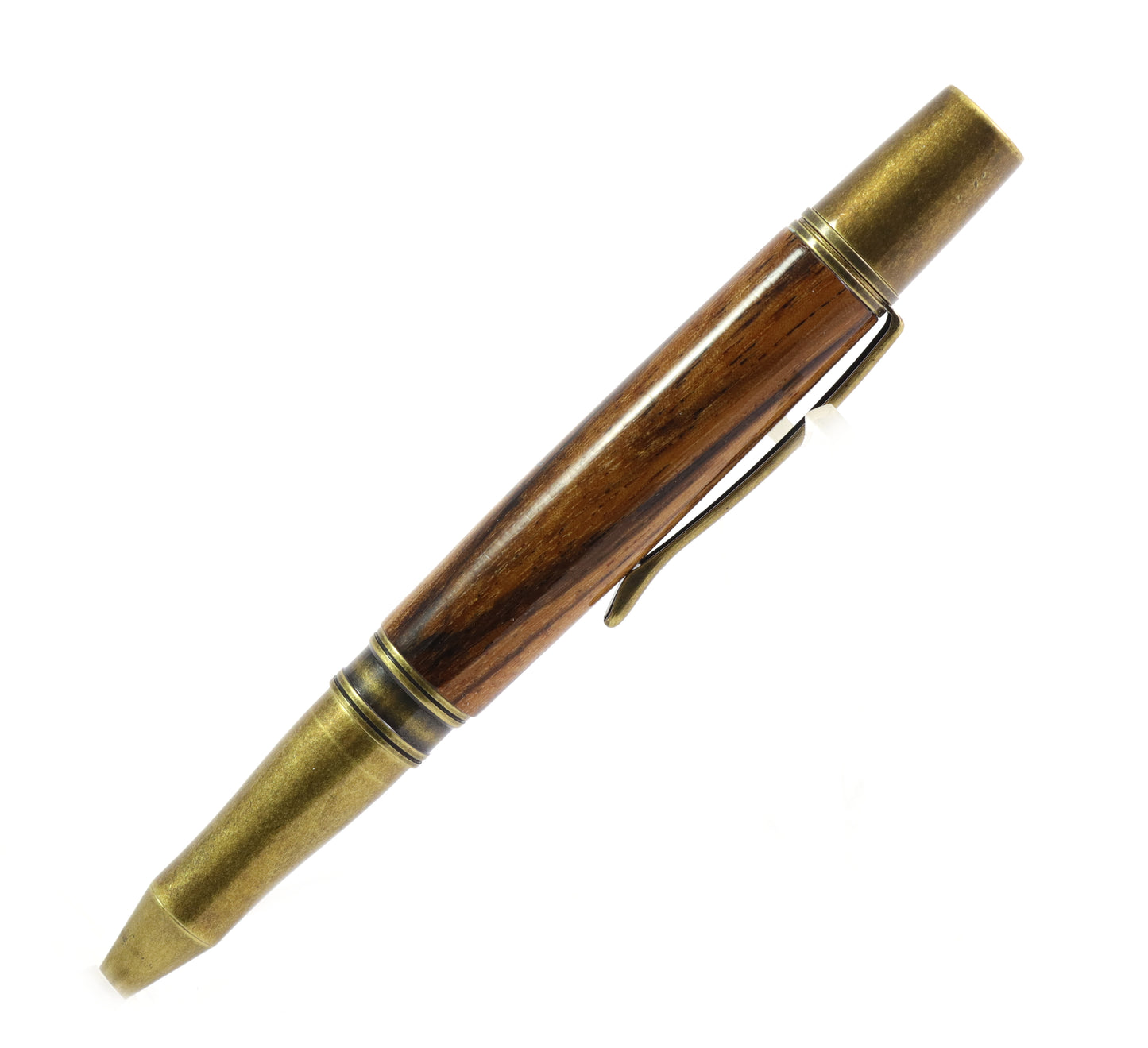 Wood Tiki Skull Pen