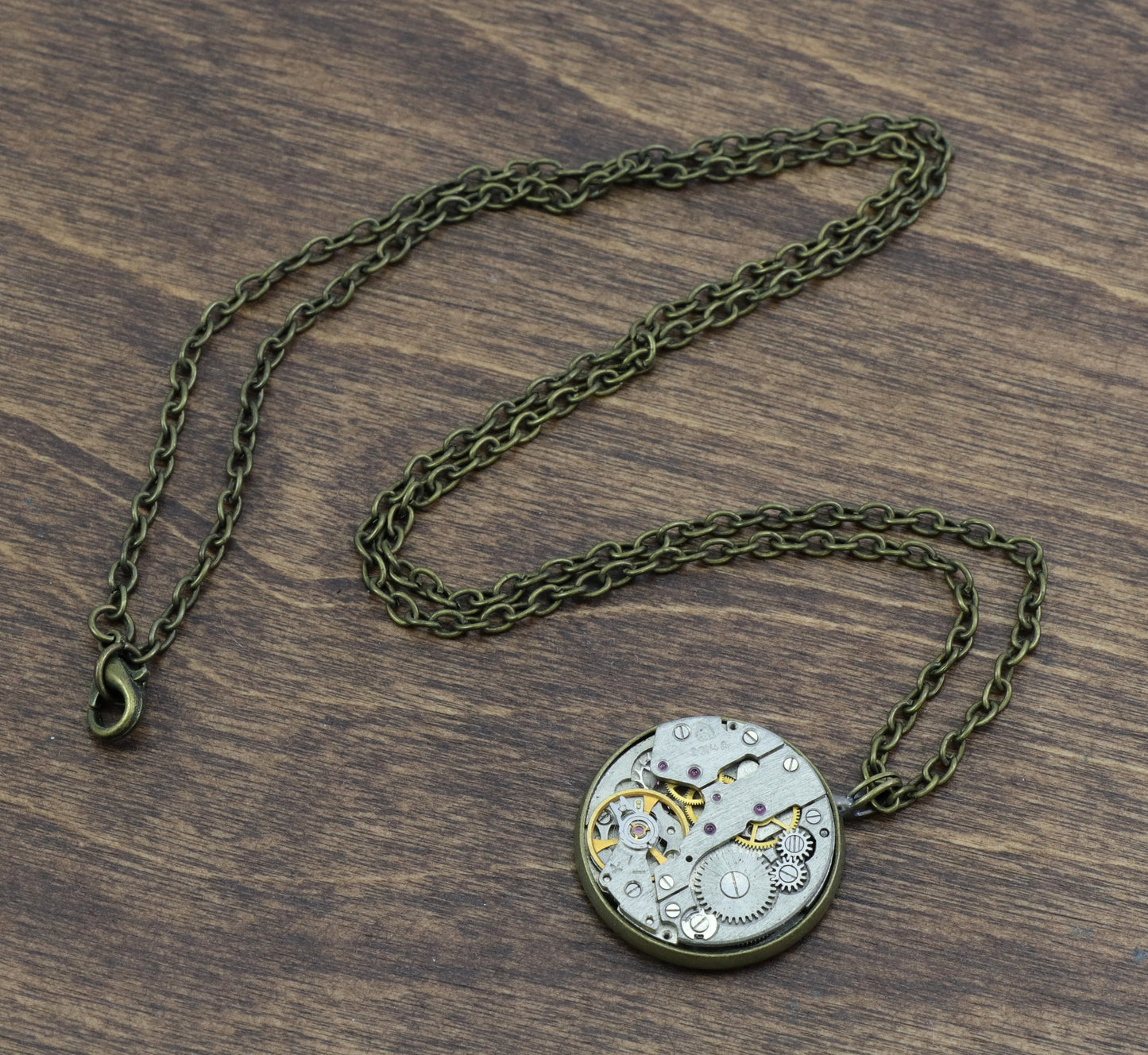 Vintage Watch Parts Necklace