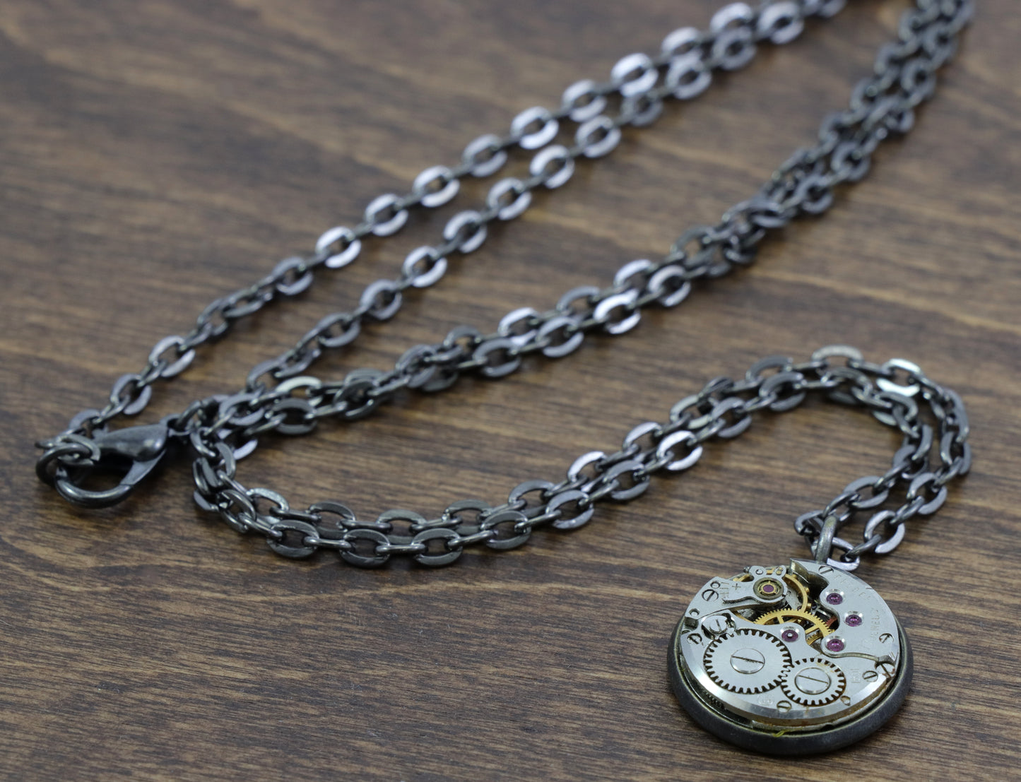 Vintage Watch Parts Necklace