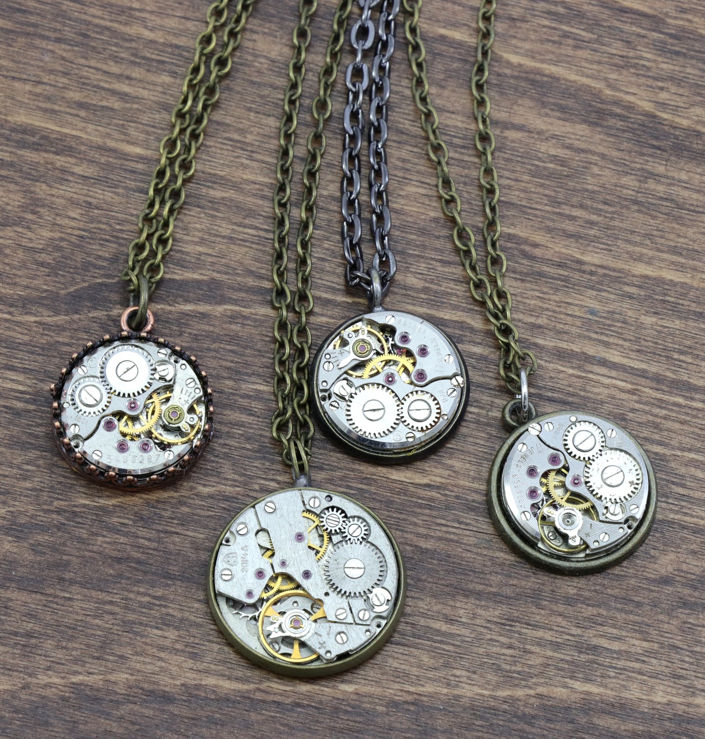 Vintage Watch Parts Necklace