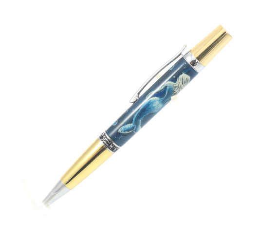 Mermaid Pen Hand painted Mermaid Zodiac Pen