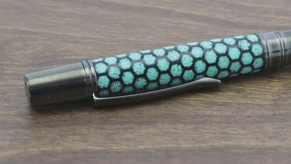 Turquoise Honeycomb Pen