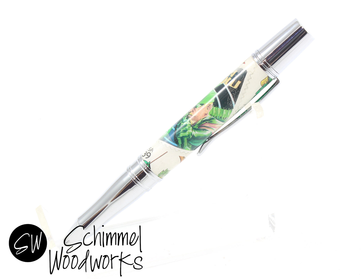 Green Arrow Stamp Pen