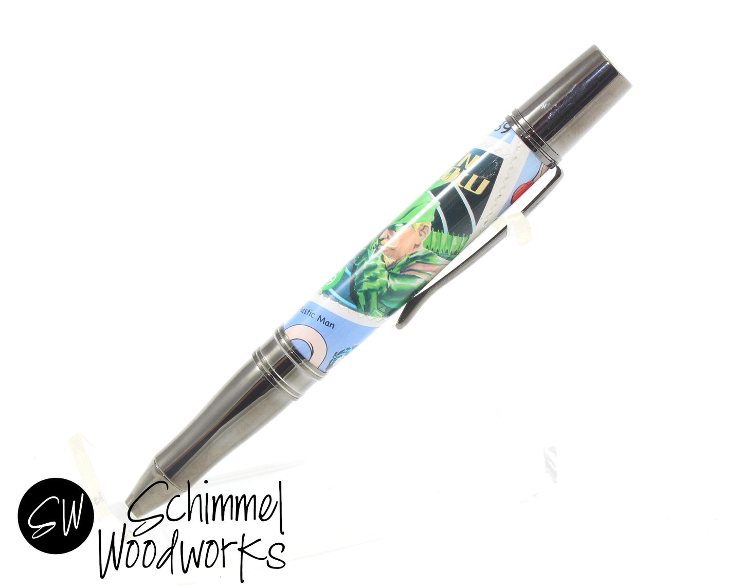 Green Arrow Stamp Pen