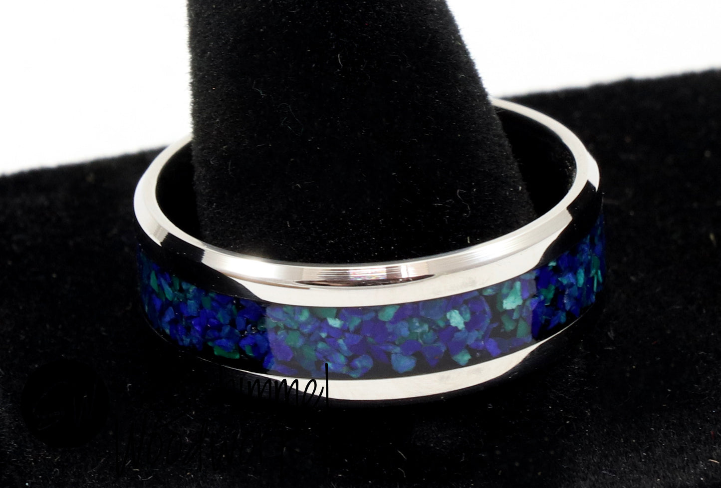 Azurite Malachite Stone Ring