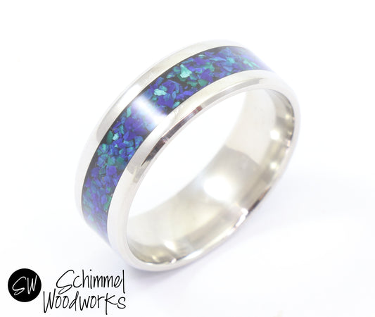 Azurite Malachite Stone Ring