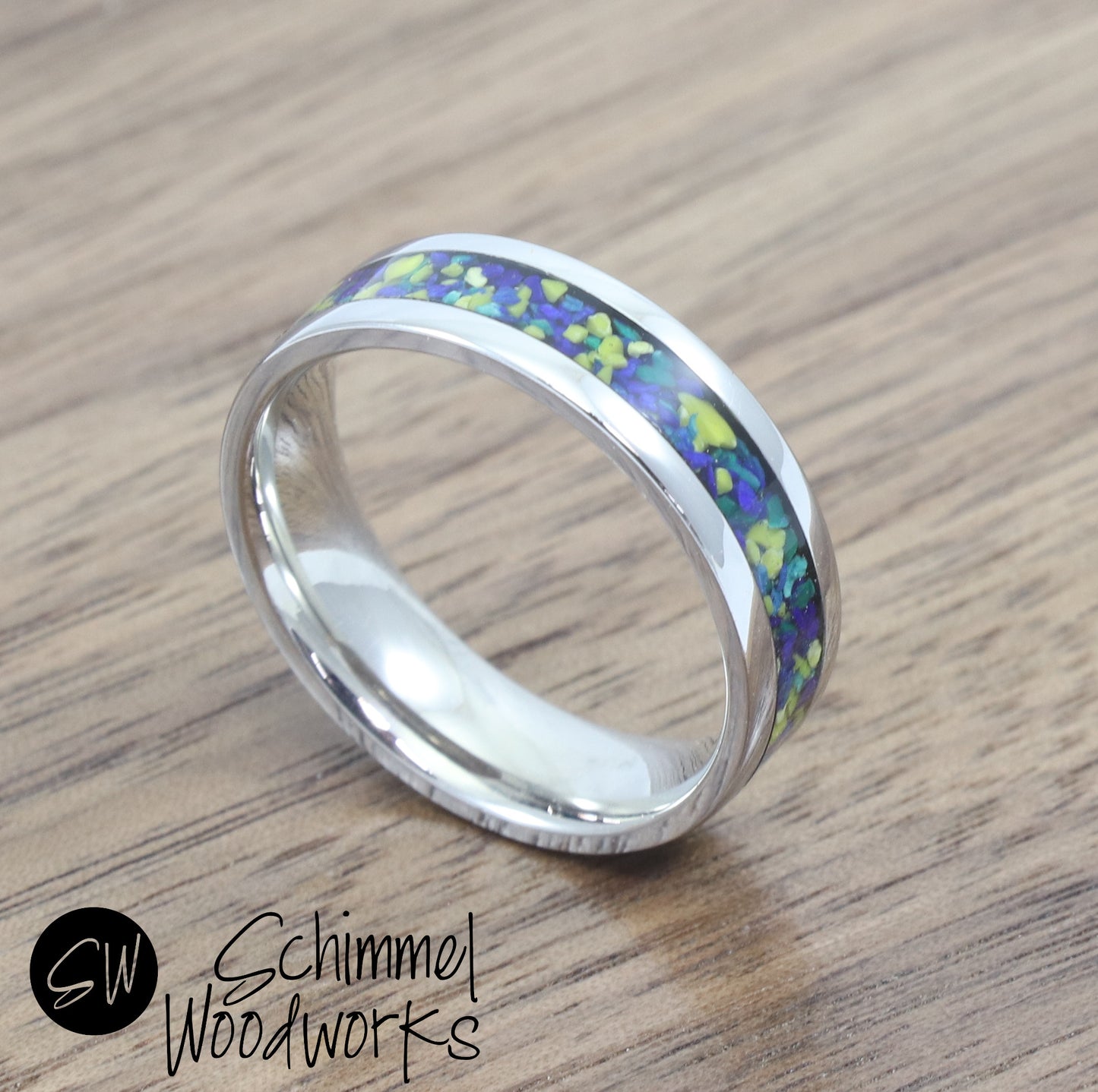 Blue & Yellow Stone Ring
