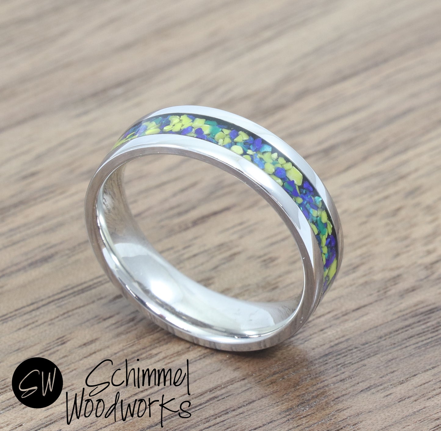 Blue & Yellow Stone Ring
