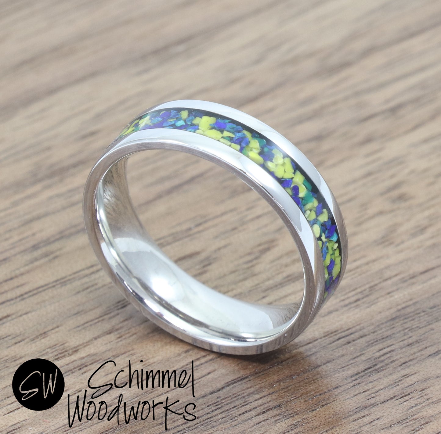 Blue & Yellow Stone Ring