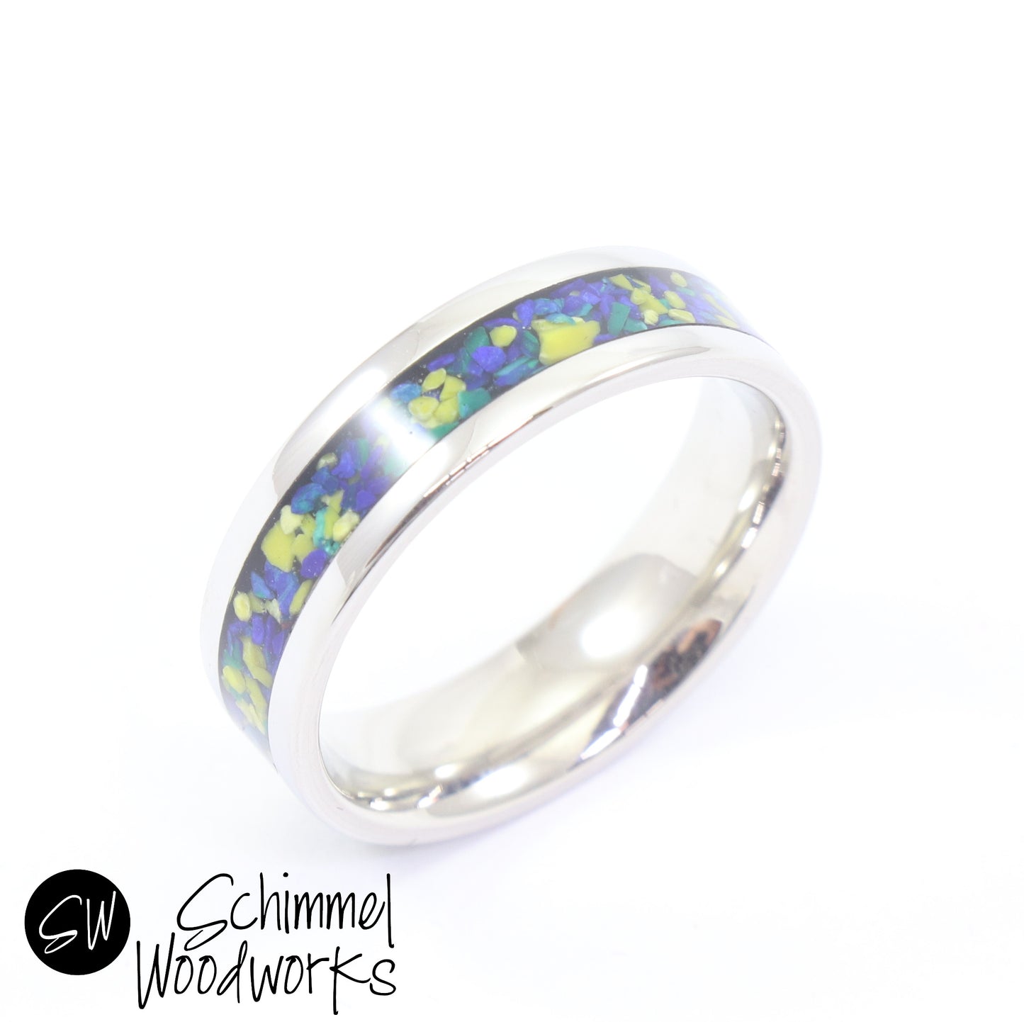 Blue & Yellow Stone Ring