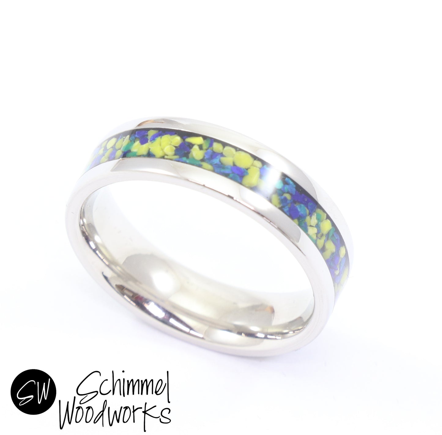 Blue & Yellow Stone Ring