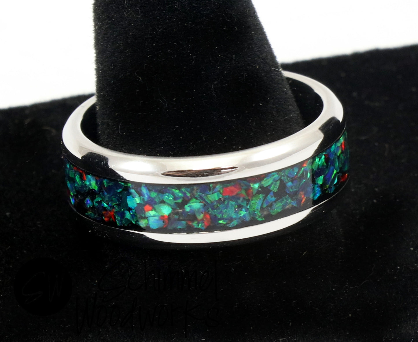 Water & Fire Opal Ring