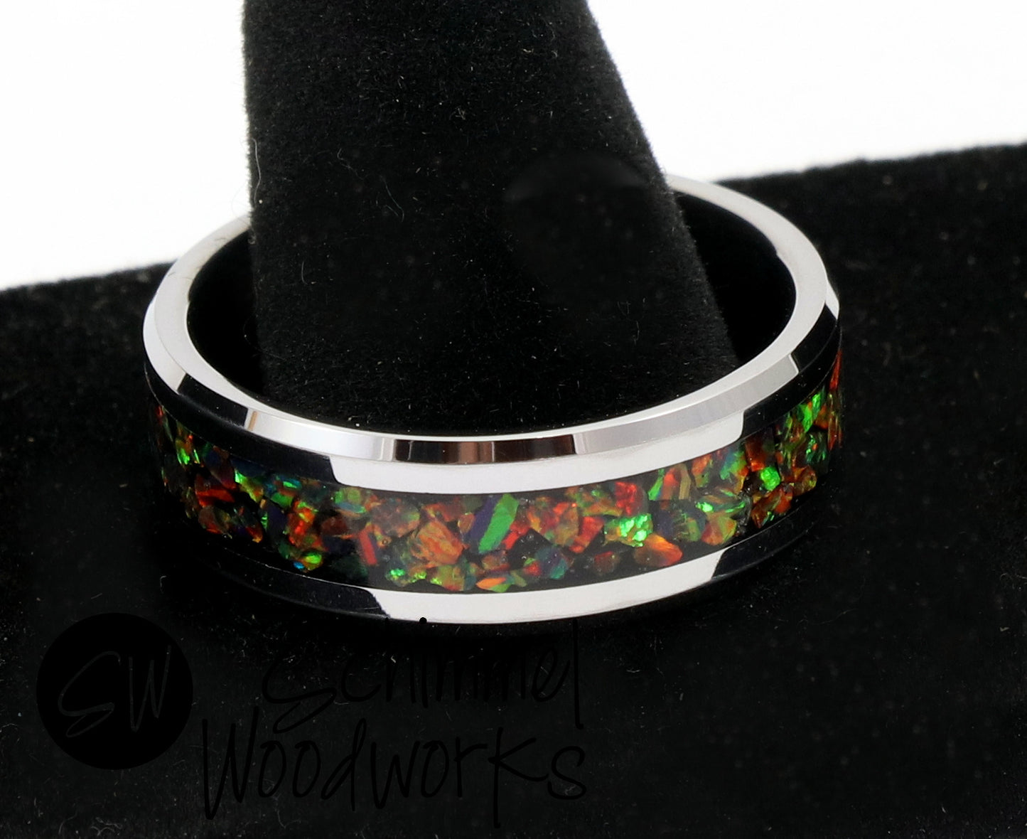 Rainbow Opal Ring