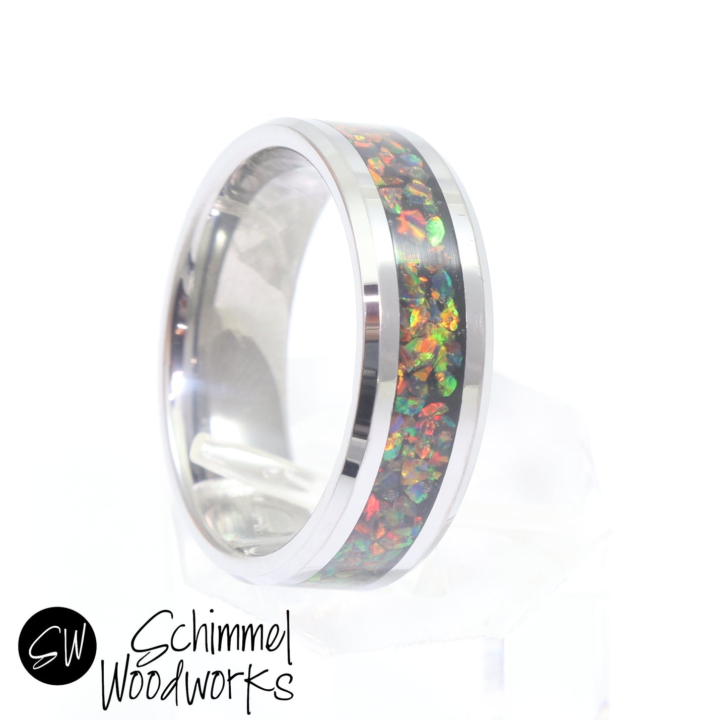 Rainbow Opal Ring