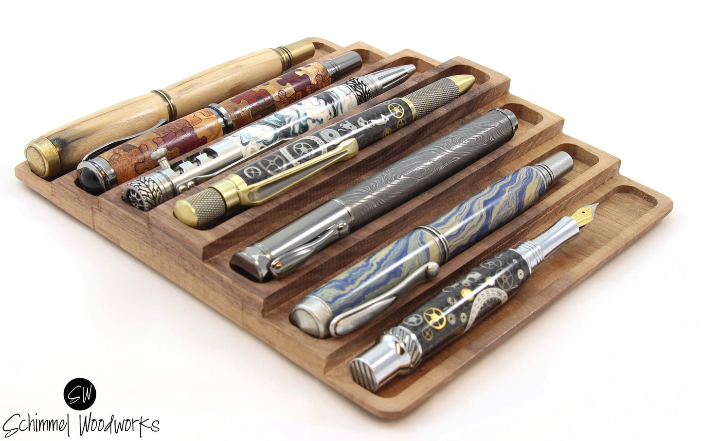 Wood 7 Pen Display