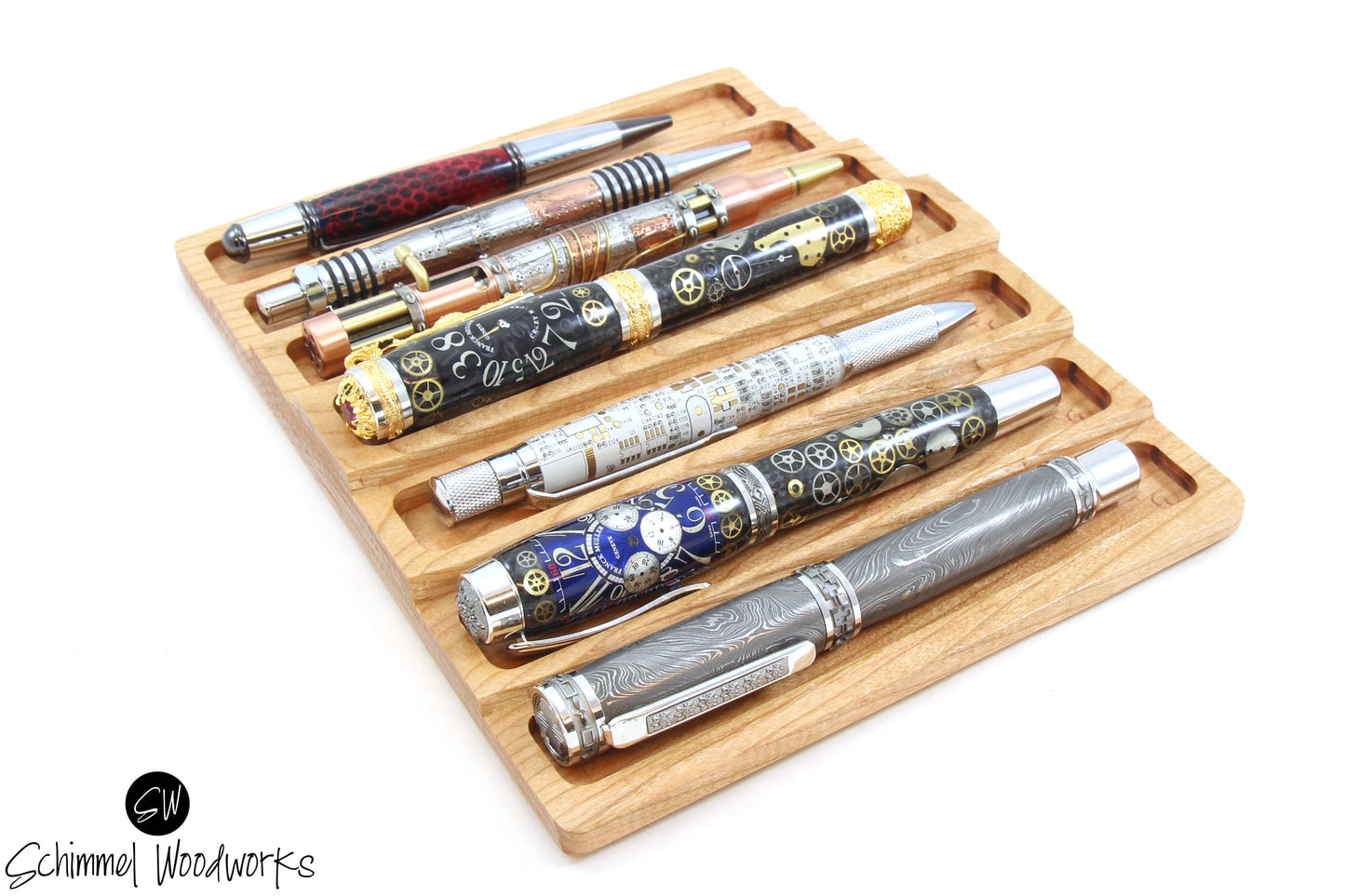 Wood 7 Pen Display