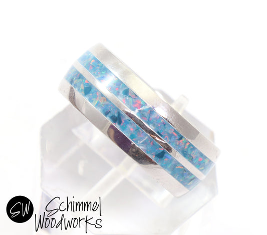 Blue Opal Ring