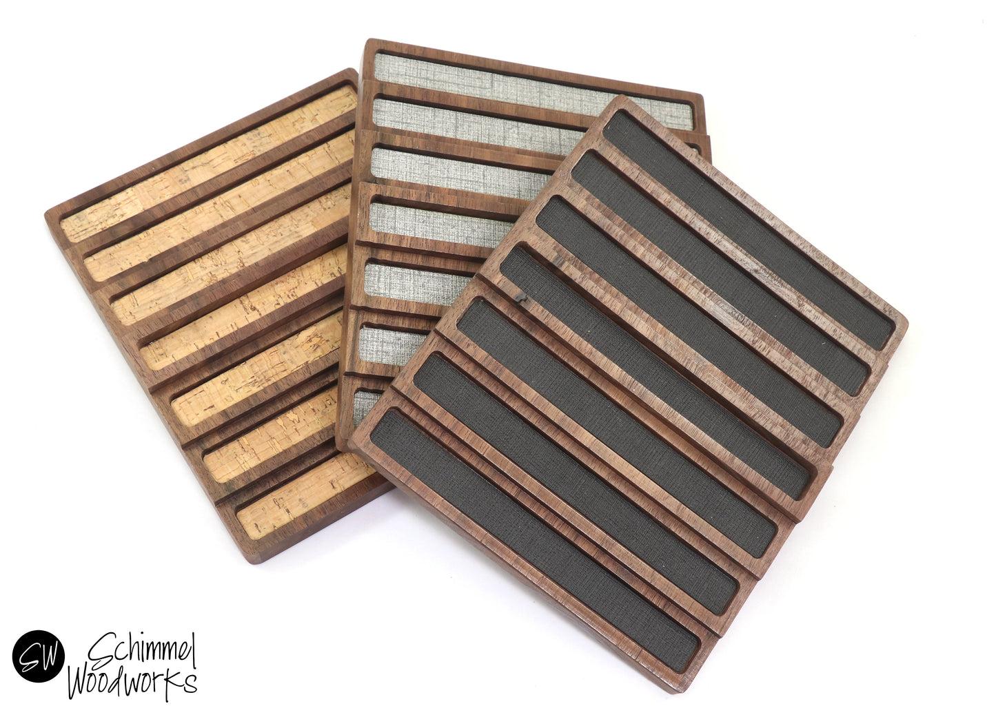 Wood 7 Pen Display