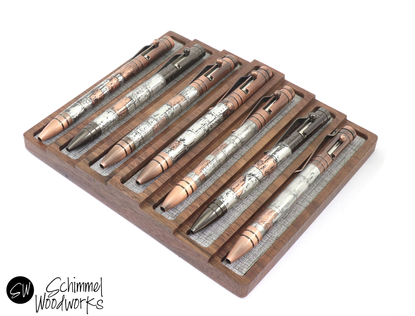 Wood 7 Pen Display