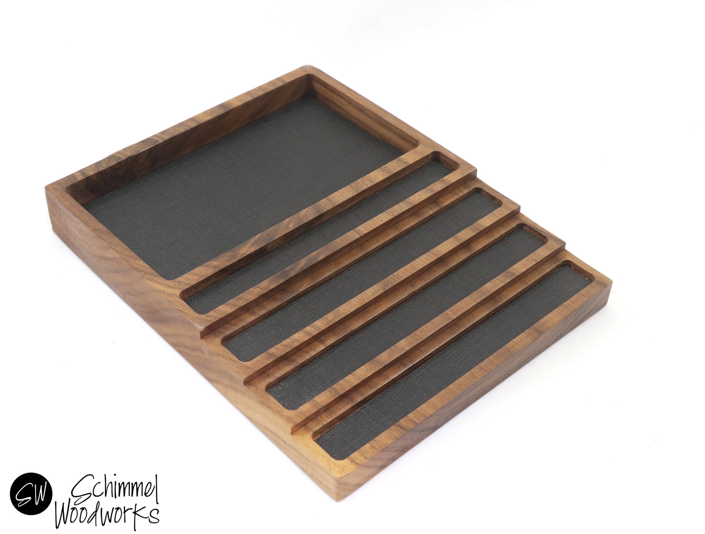 Pen tray with Desk Organizer - Fits 4 pens