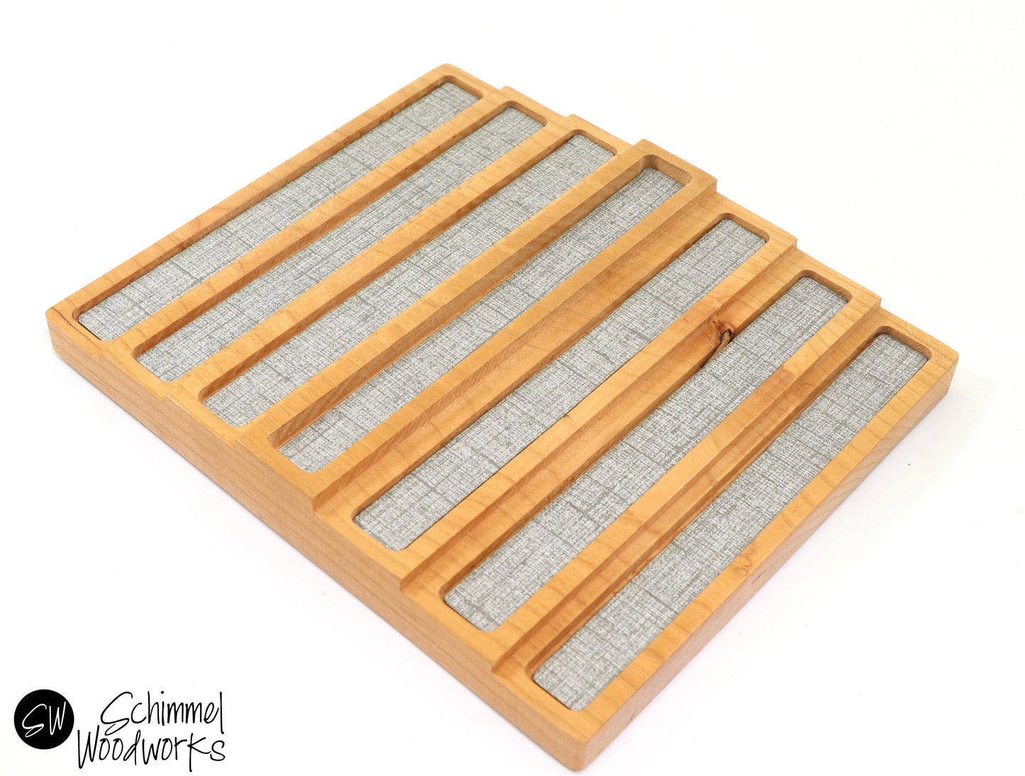 Wood 7 Pen Display