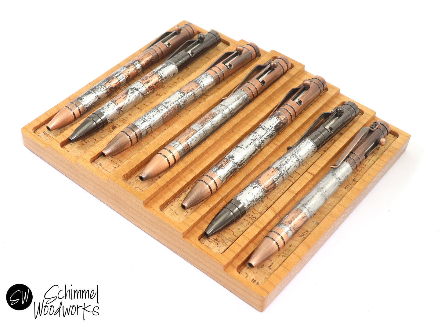 Wood 7 Pen Display