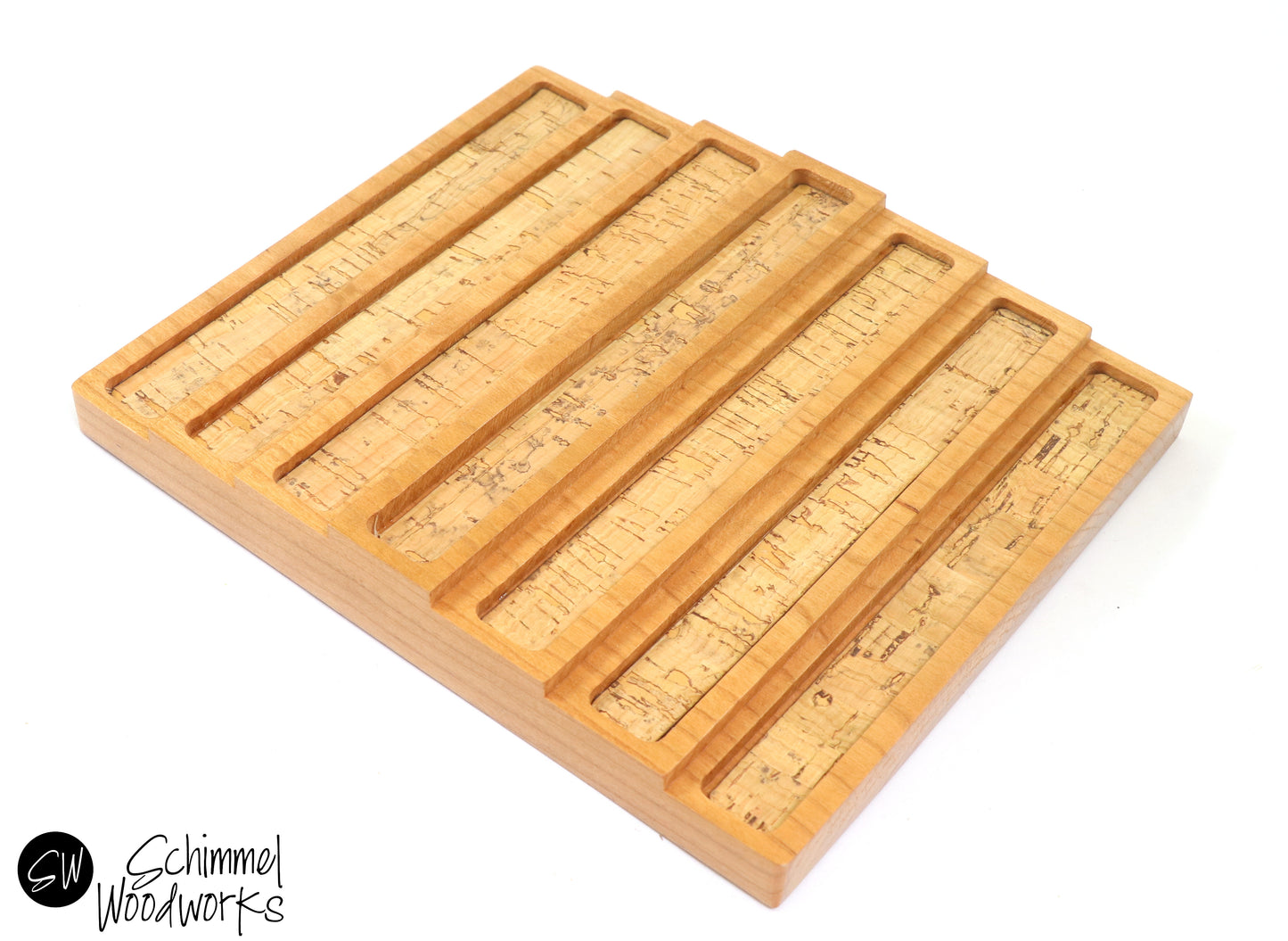 Wood 7 Pen Display