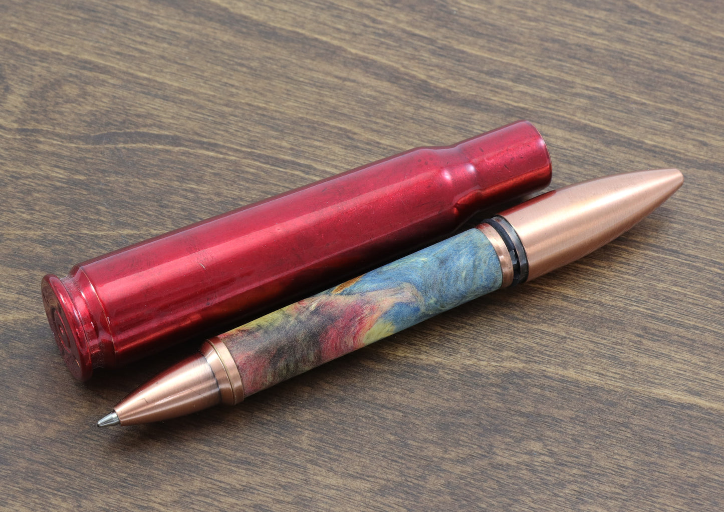 Dyed Wood Bullet Pen