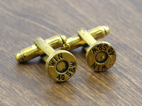 40 Caliber Bullet Cufflinks