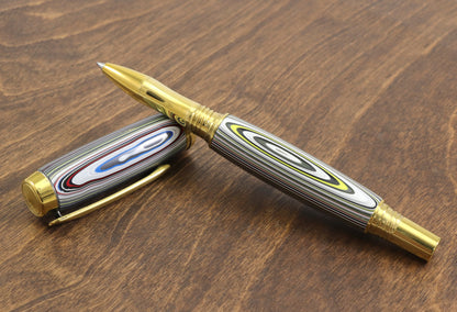 Fordite Rollerball Pen - Motor Agate Pen