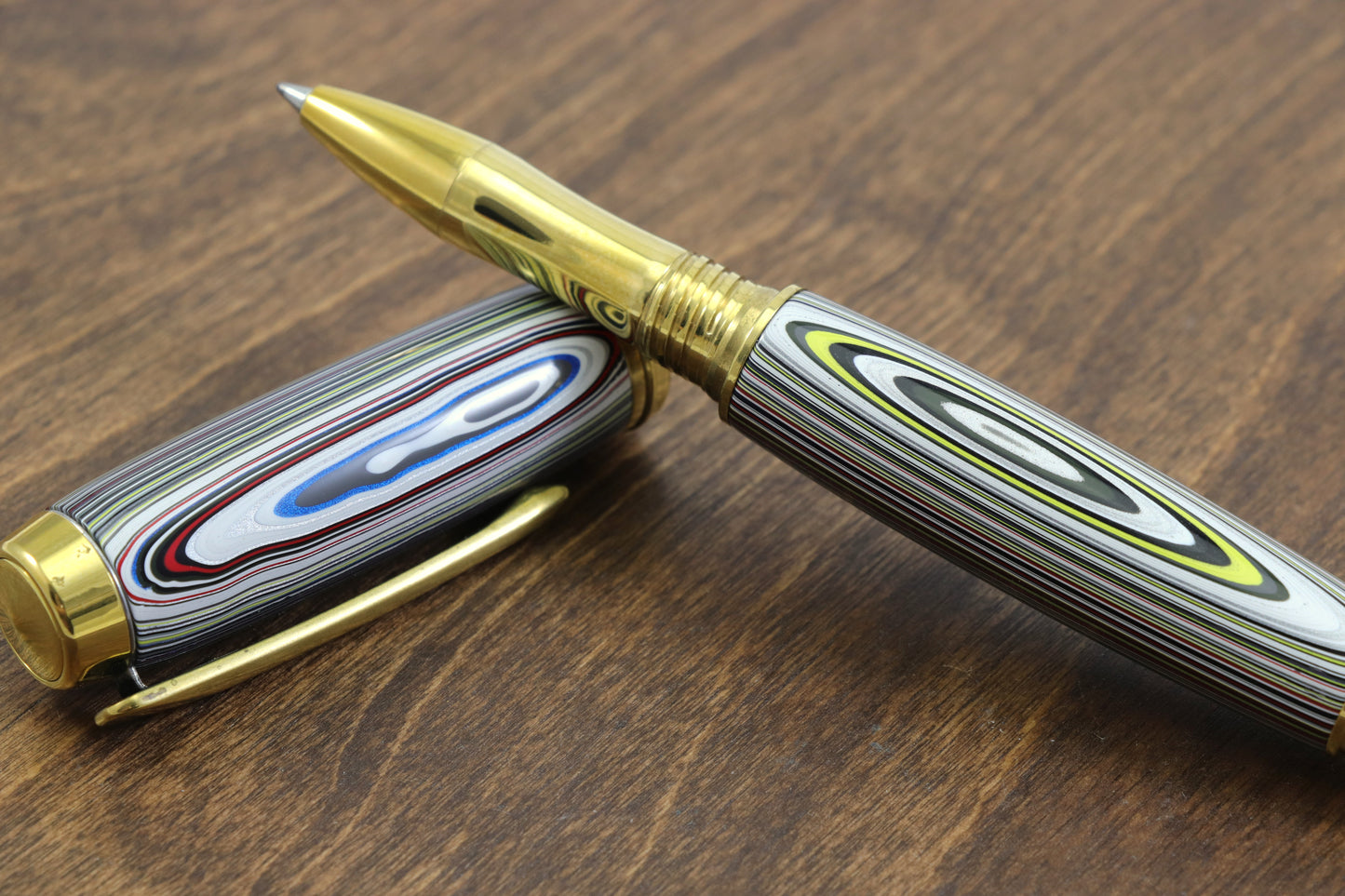 Fordite Rollerball Pen - Motor Agate Pen