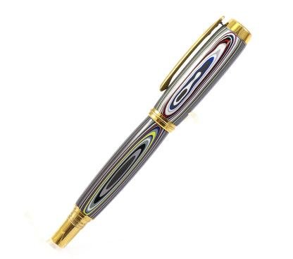 Fordite Rollerball Pen - Motor Agate Pen