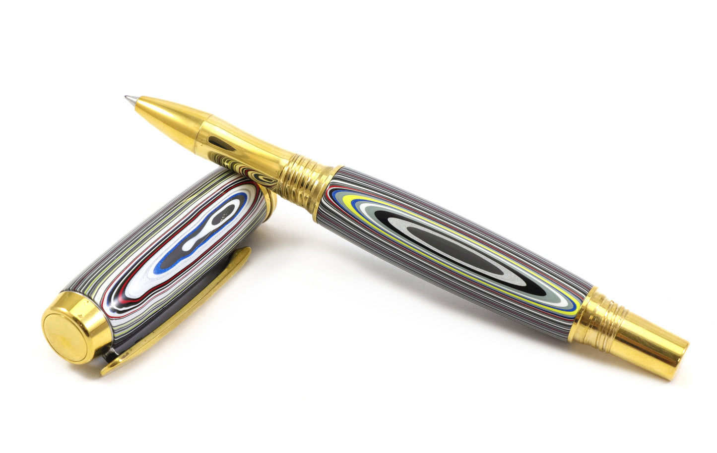 Fordite Rollerball Pen - Motor Agate Pen