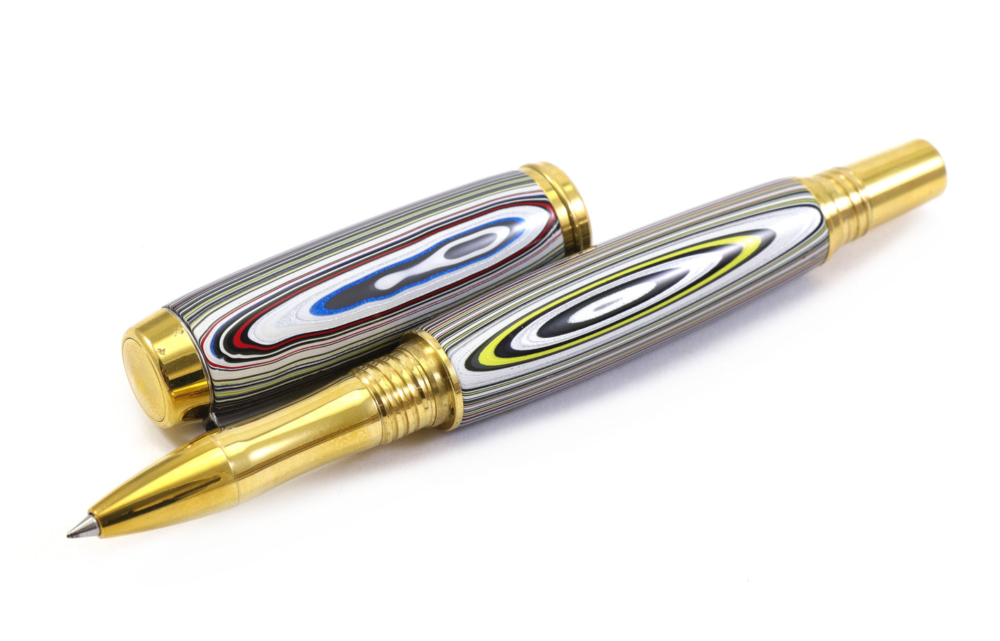 Fordite Rollerball Pen - Motor Agate Pen