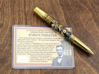 Brass Lincoln Ballpoint Pen