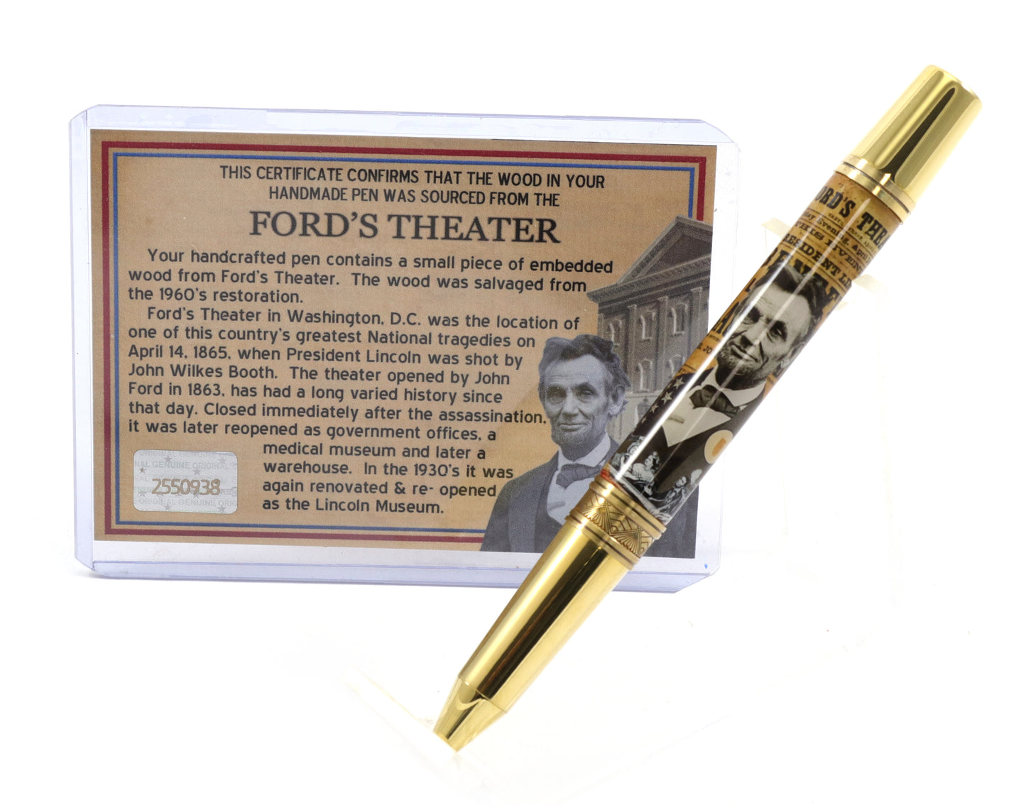 Brass Lincoln Ballpoint Pen