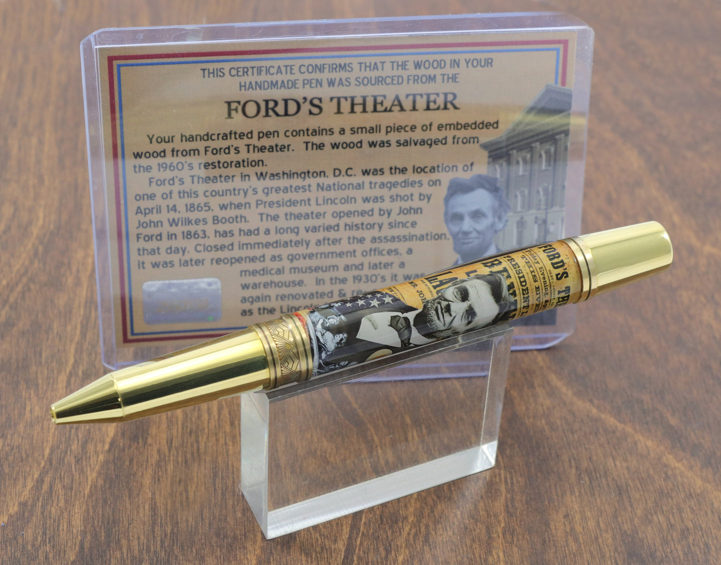 Brass Lincoln Ballpoint Pen