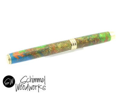 Blue, Green & Orange Pearl Pen