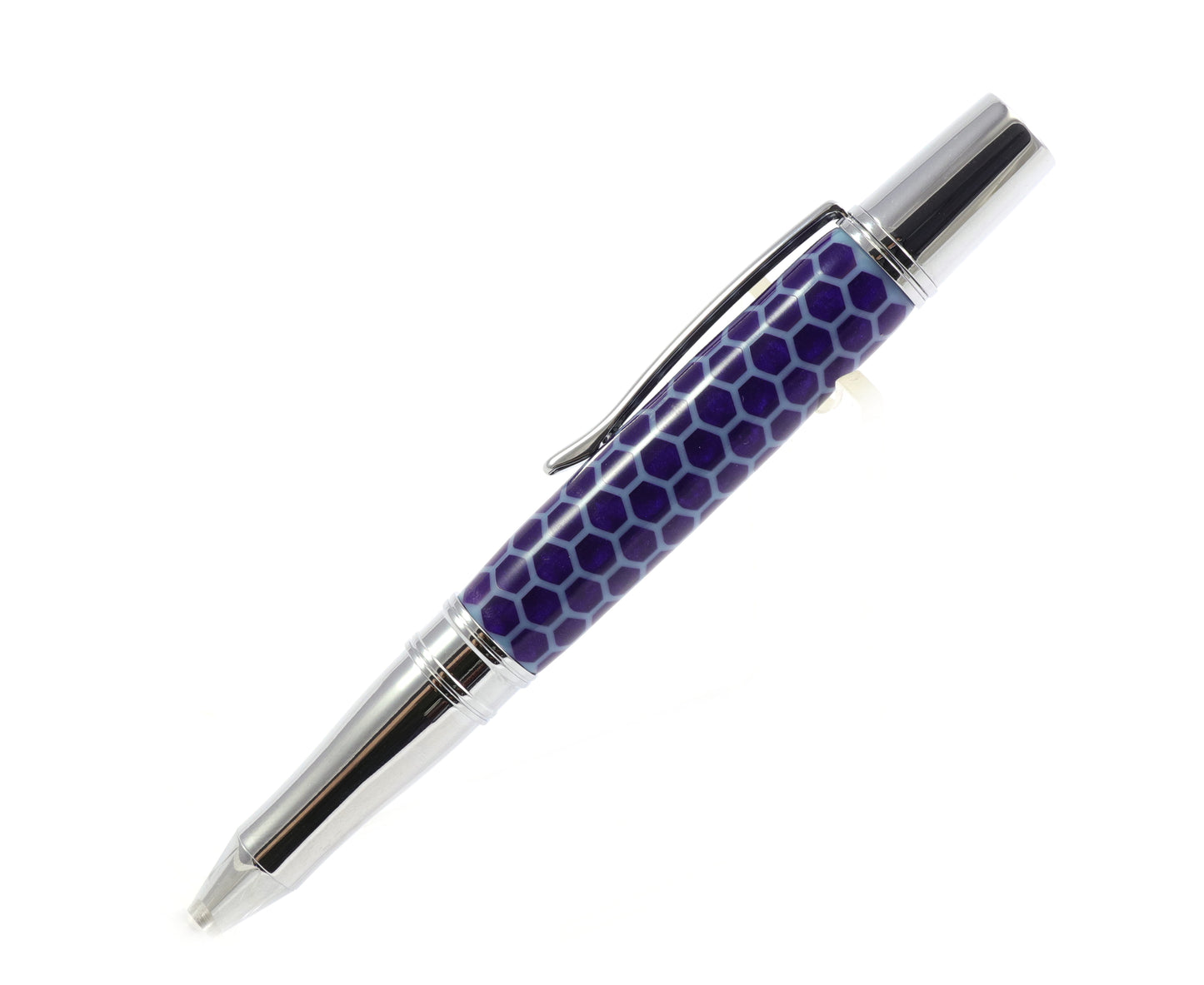 Blue Honeycomb Pen