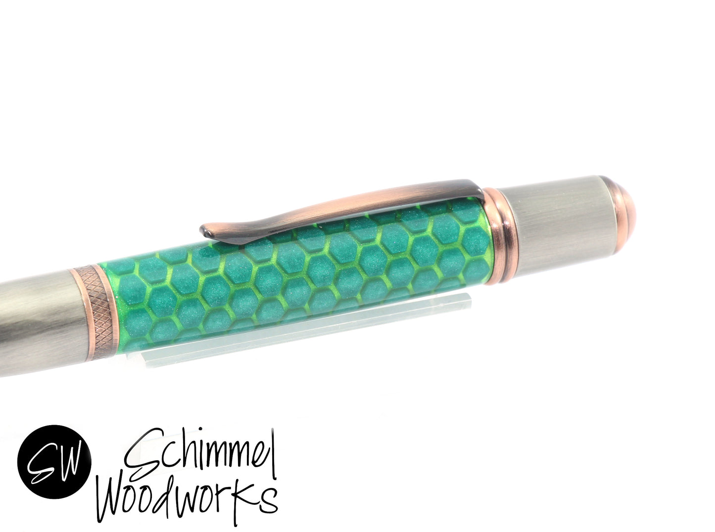 Green Honeycomb Pen