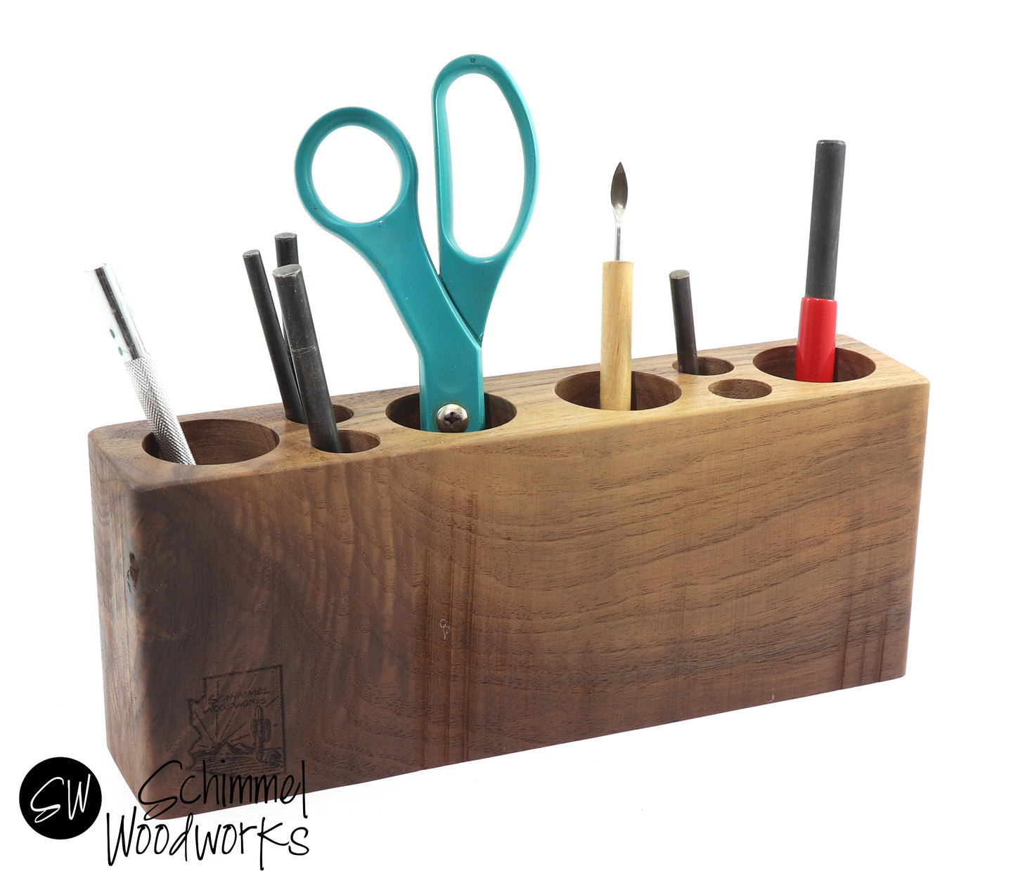 Reclaimed Wood Desk Organizer