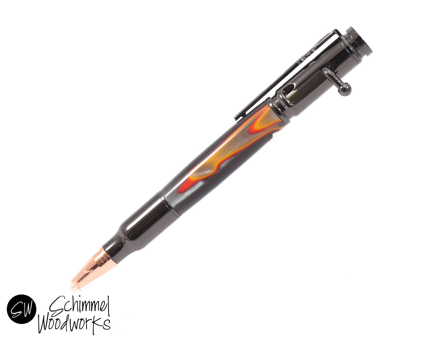 Flames Bullet Pen