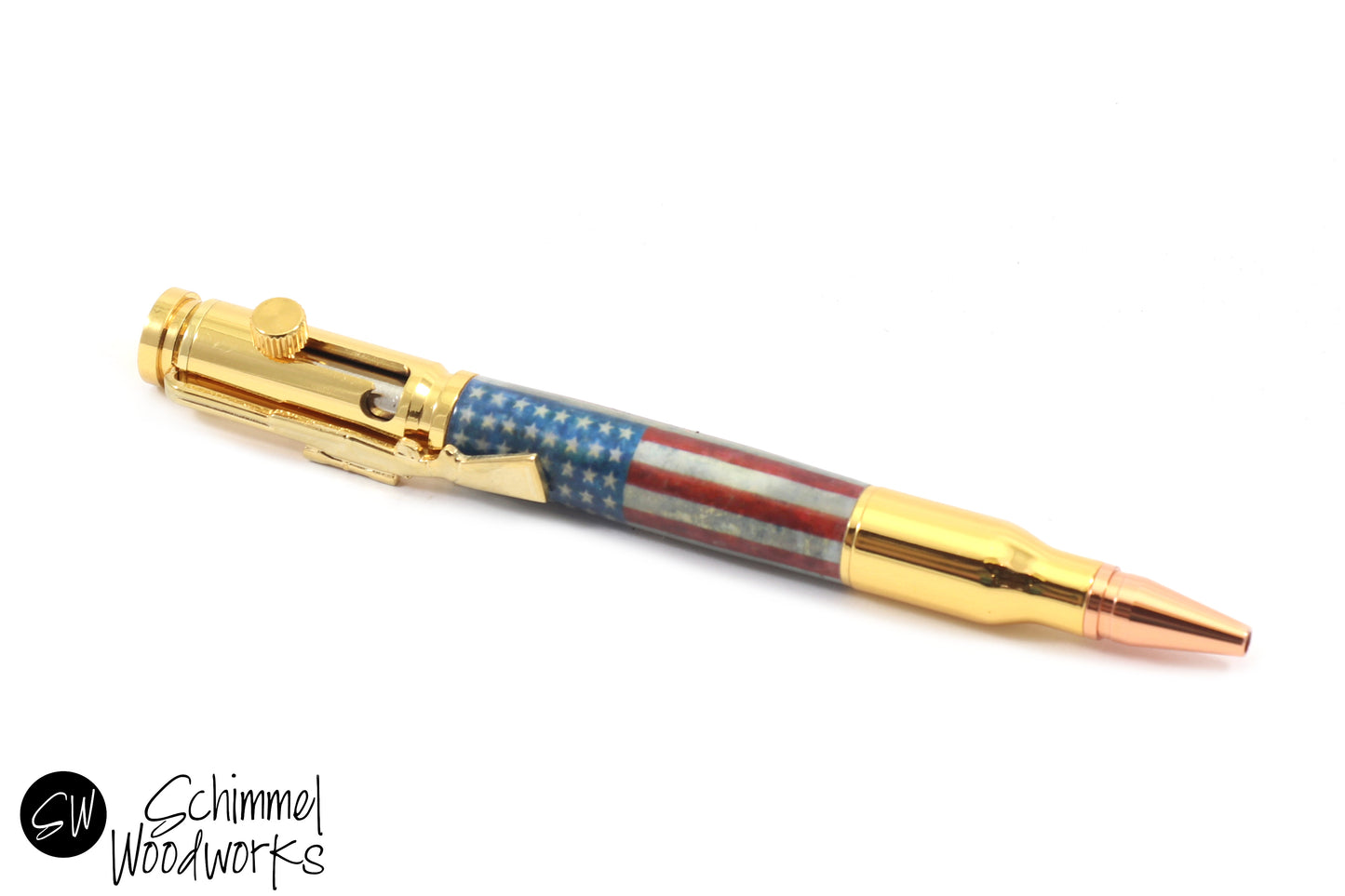 American Flag Bullet Pen