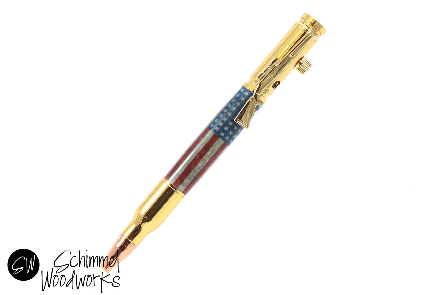 American Flag Bullet Pen